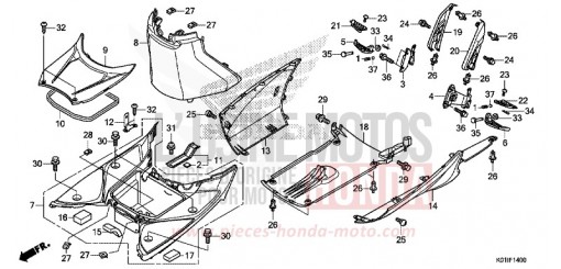 MARCHE DE PLANCHER/COUVERCLE INFERIEUR SH125ADE de 2014
